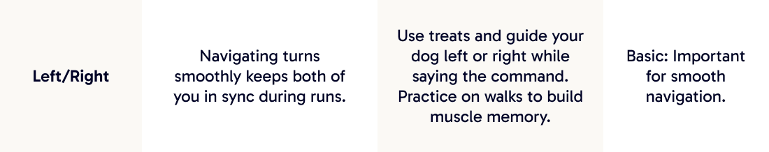 Left/Right | Navigating turns smoothly keeps both of you in sync during runs.